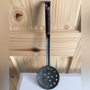 Antique Ice Fishing Dipper Skimmer